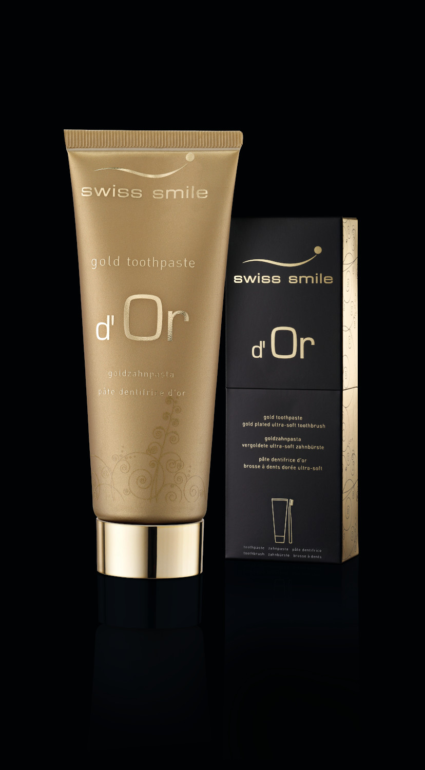 D'or gel dentar fara fluor cu pulbere de aur si periuta de dinti 5 D'or gel dentar fara fluor cu pulbere de aur si periuta de dinti - Image 5