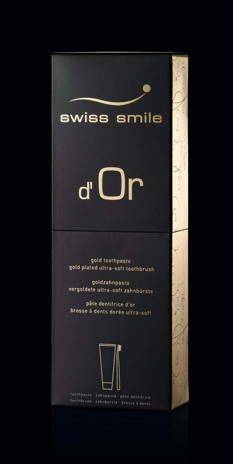 D'or gel dentar fara fluor cu pulbere de aur si periuta de dinti 3 D'or gel dentar fara fluor cu pulbere de aur si periuta de dinti - Image 3
