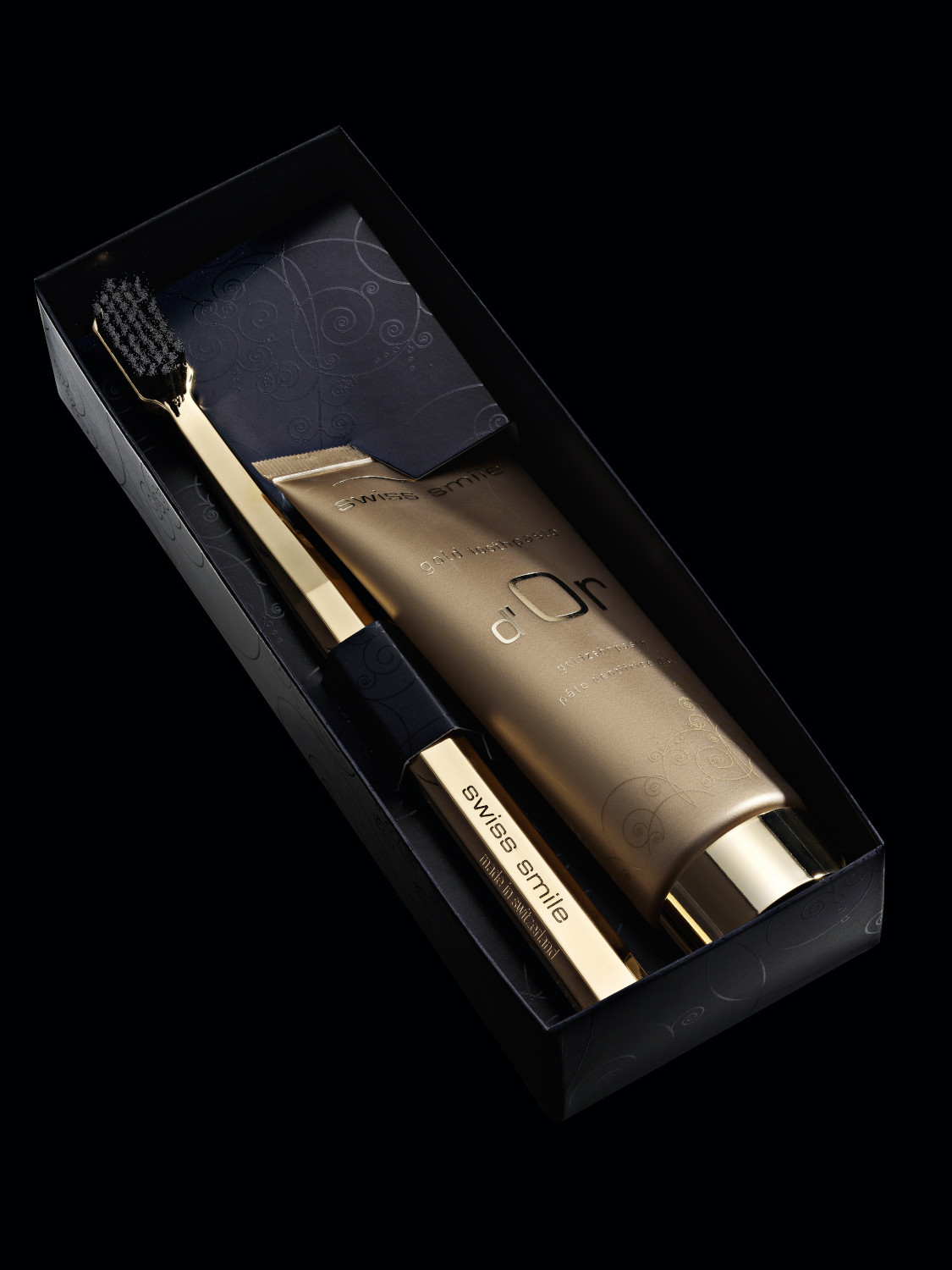 D'or gel dentar fara fluor cu pulbere de aur si periuta de dinti 6 D'or gel dentar fara fluor cu pulbere de aur si periuta de dinti - Image 6