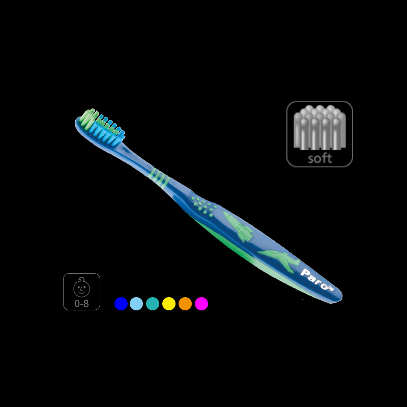 Periuta de dinti copii Paro Junior, 0-8 ani